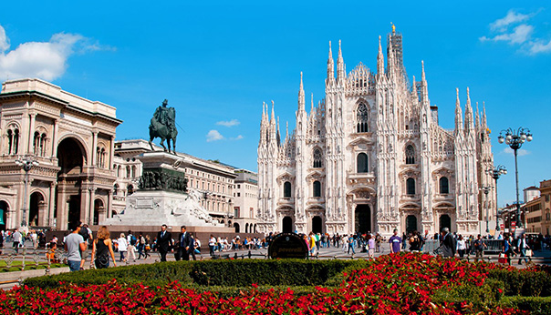 Le dôme et les galeries de Milan